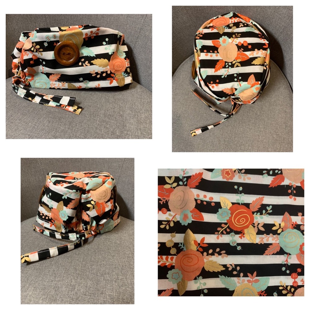 High Quality Fitted Scrub Cap with Buttons